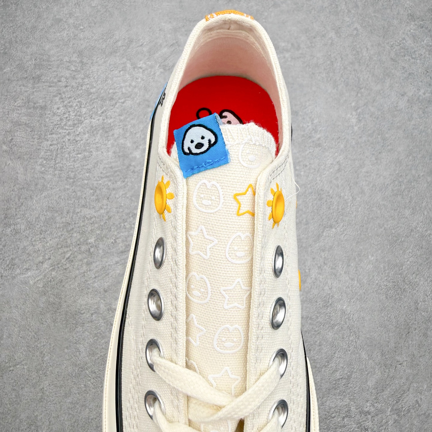 CONVERSE × MATSUI匡威松井犬艺术家合作款年度童趣联名 多巴胺撞色帆布鞋两款均以经典70s