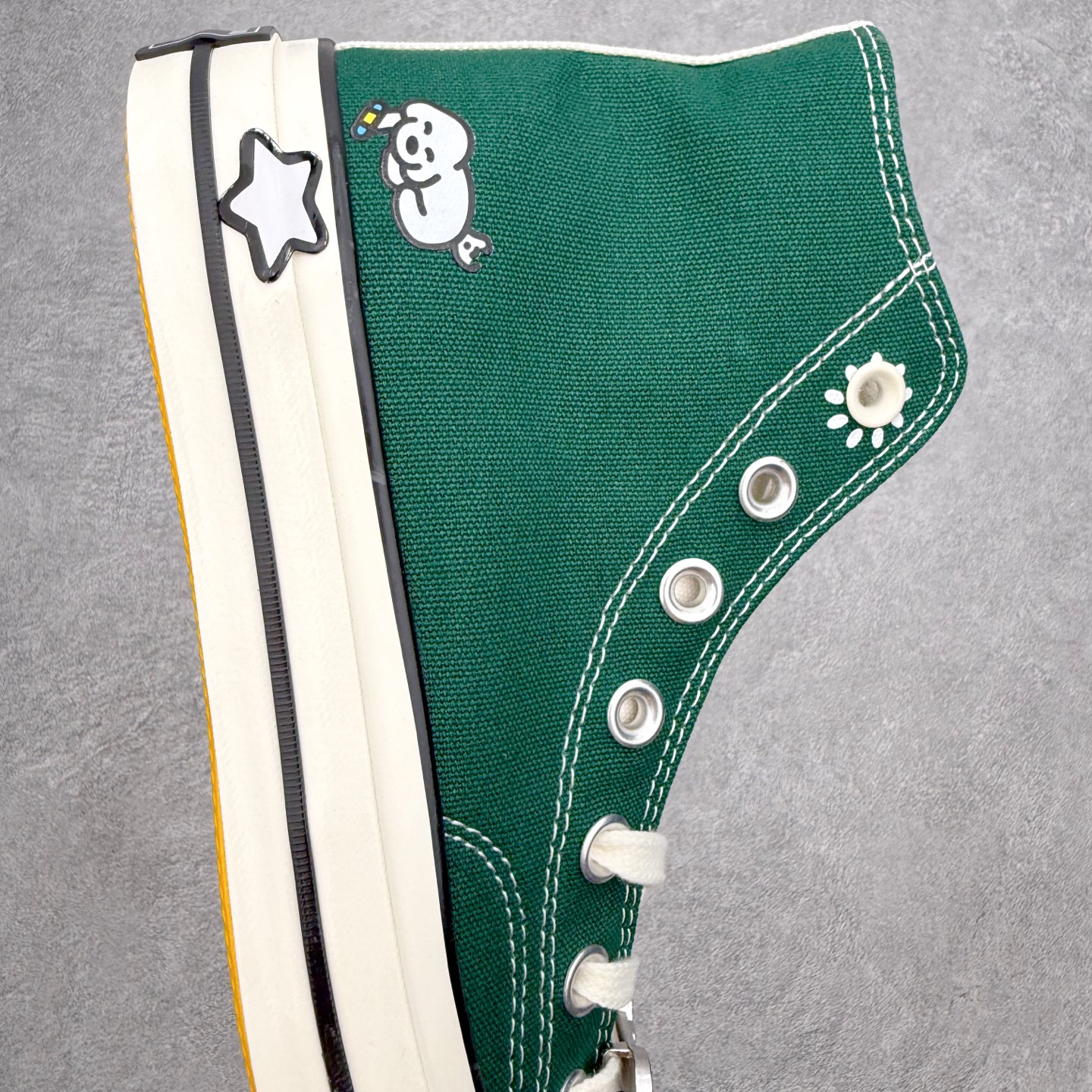 CONVERSE × MATSUI匡威松井犬艺术家合作款年度童趣联名 多巴胺撞色帆布鞋两款均以经典70s