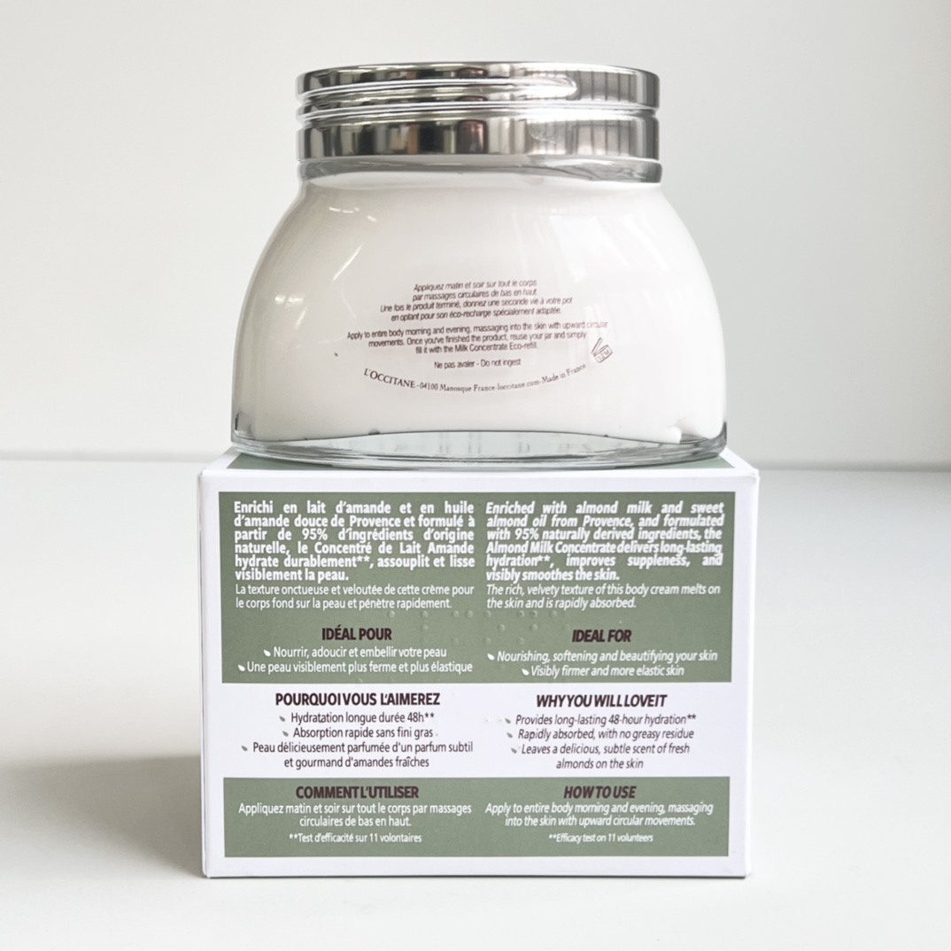 专/45💰
可配中文标✔️欧舒丹杏仁甜扁桃身体乳罐装200ml！杏仁紧肤，滋养、深润干燥肌肤蕴含丰富杏仁油及杏仁奶的身体乳霜，为肌肤带来滋养作用，令肌肤丝般光滑。