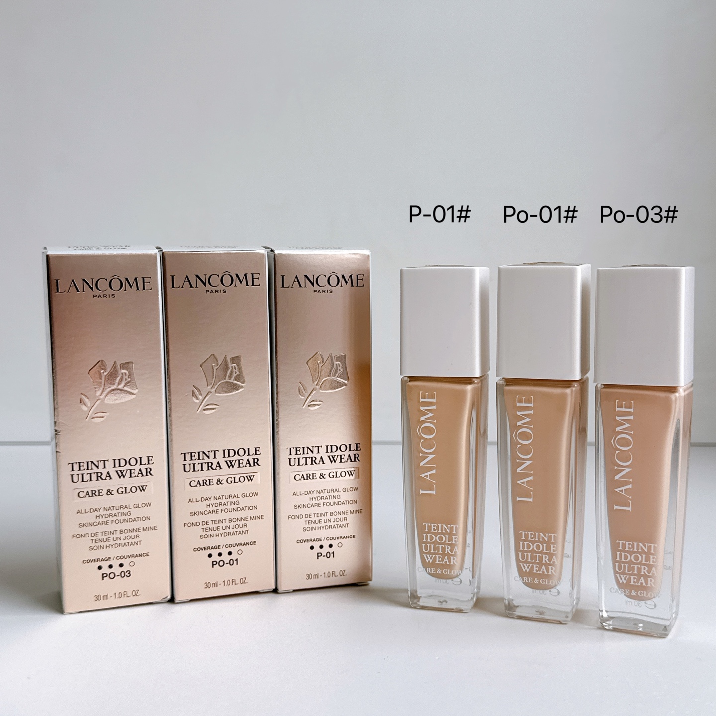 Base de maquillaje líquida Lancôme 30ml! Tonos: P-01#, -01#, -03#.