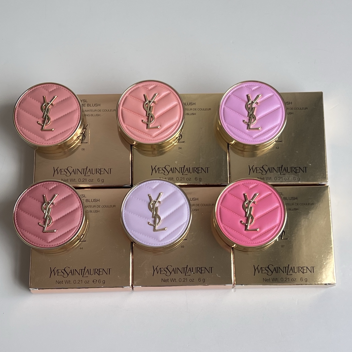 NO:810078,Yves Saint Laurent Leather Blush 6g!  Color number 06#, 24#, 42#, 44#, 69#, 87#., makeup, saint laurent19860909圣罗兰皮革腮红6g！色号06#,24#,42#,44#,69#,87#.,彩妆,saint laurent,accessory