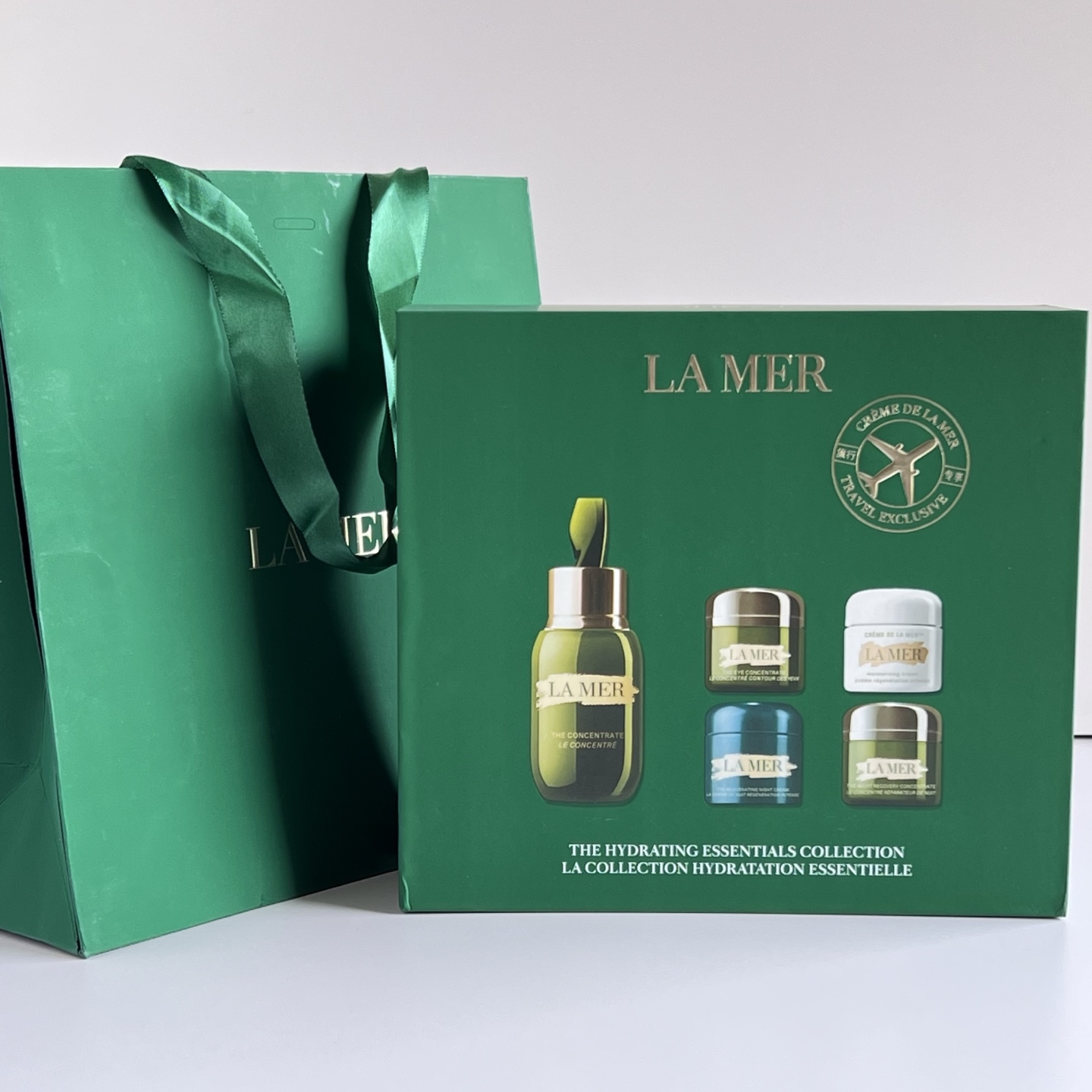 Set de 5 piezas La Mer Todo para la Belleza: incluye Suero Concentrado 15ml + Bálsamo Reparador Intensivo 15ml + Crema …