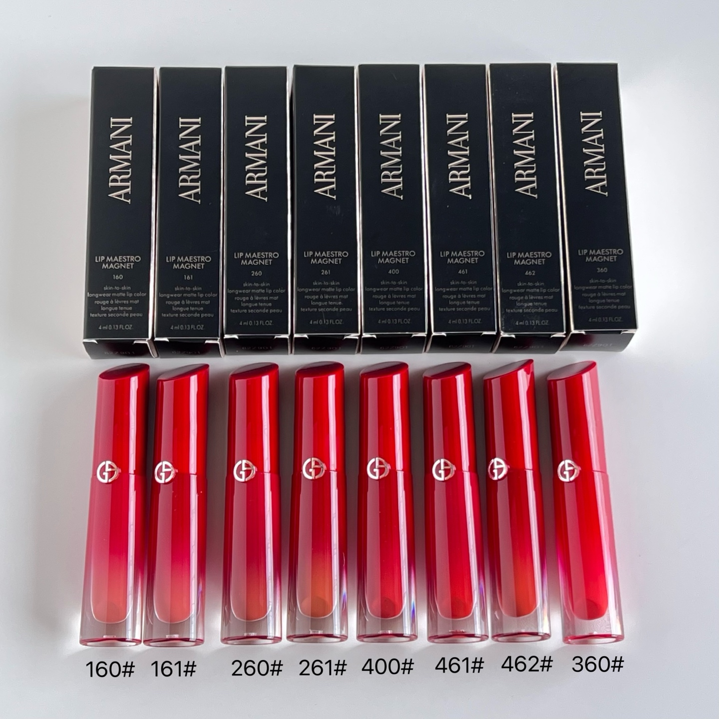 Giorgio Armani Lip Maestro Water 4ml 🔜 Calidad 1:1❗️ 8 colores: 160#, 161#, 260#, 261#, 400#, 461#, 462#, 360#.