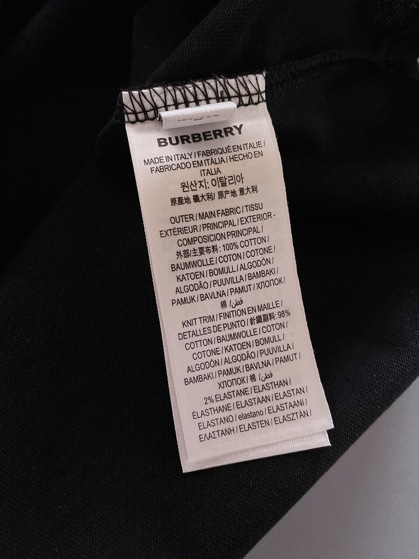 巴宝*Burberry 25SS春夏新款首发专柜最新款短袖圆领T恤 高端订制 设计前卫时尚!品牌log
