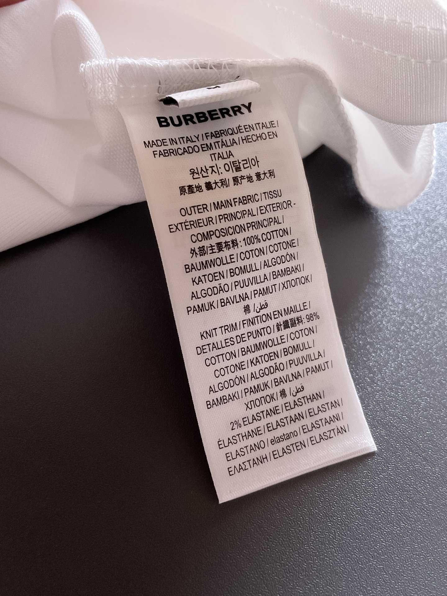 巴宝*Burberry 25SS春夏新款首发专柜最新款短袖圆领T恤 高端订制 设计前卫时尚!品牌log