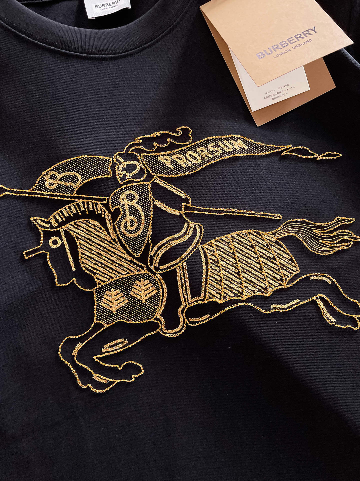 巴宝*Burberry 25SS春夏新款首发专柜最新款短袖圆领T恤 高端订制 设计前卫时尚!品牌log