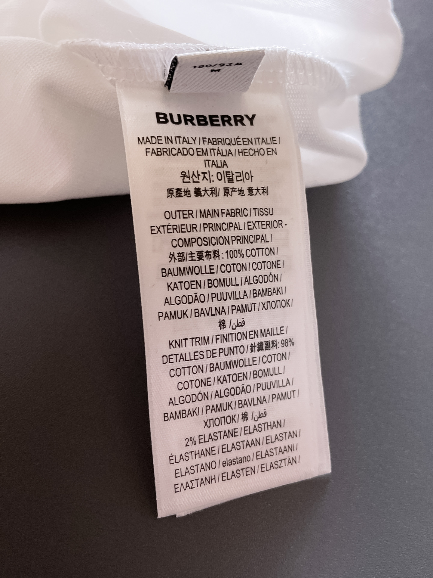 巴宝*Burberry 25SS春夏新款首发专柜最新款短袖圆领T恤 高端订制 设计前卫时尚!品牌log