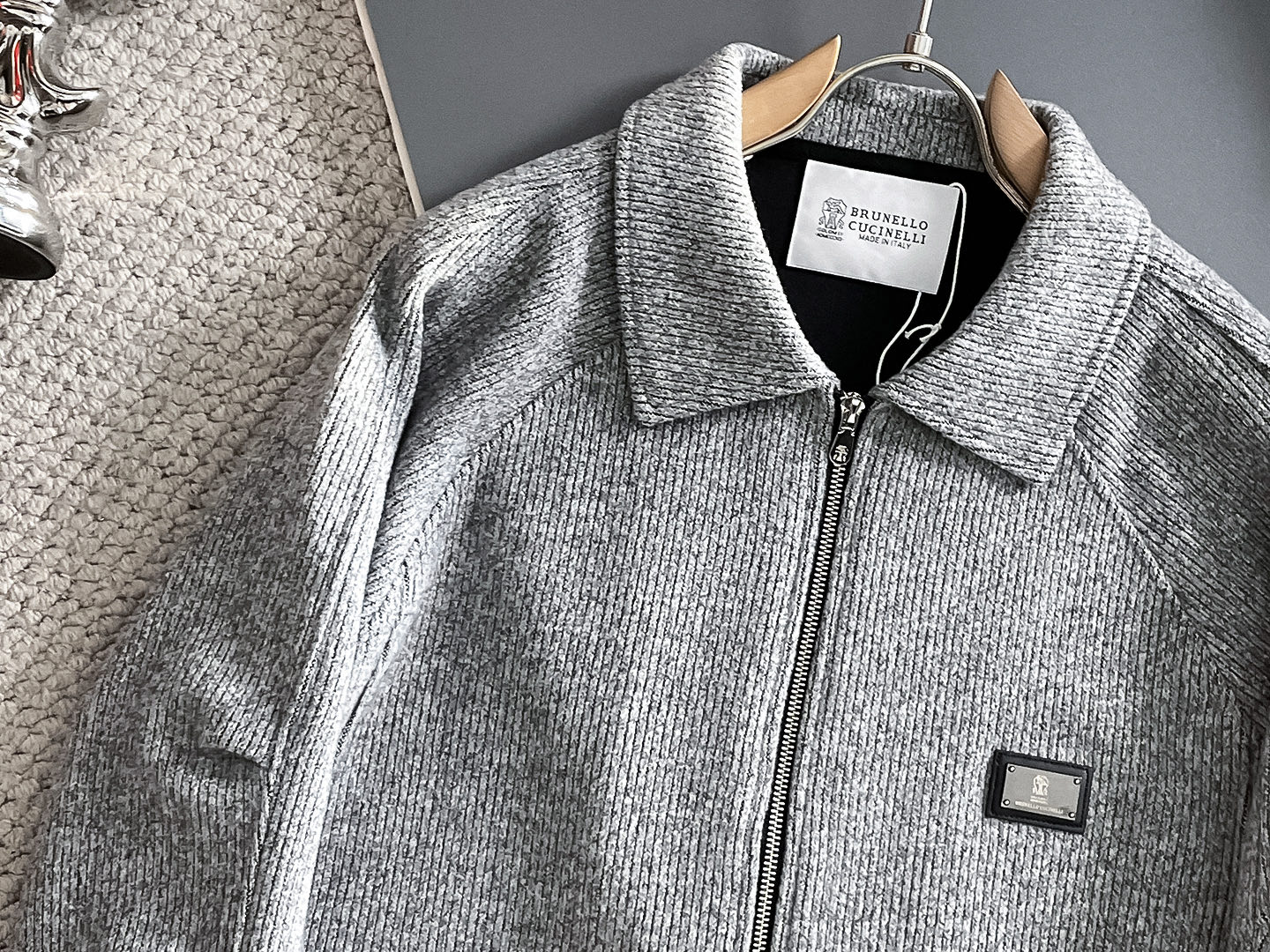 BC-Brunello Cucineli🔥🔥FW秋冬新款🆕老钱风羊毛夹克翻领外套，专柜同步发售，原单狠货