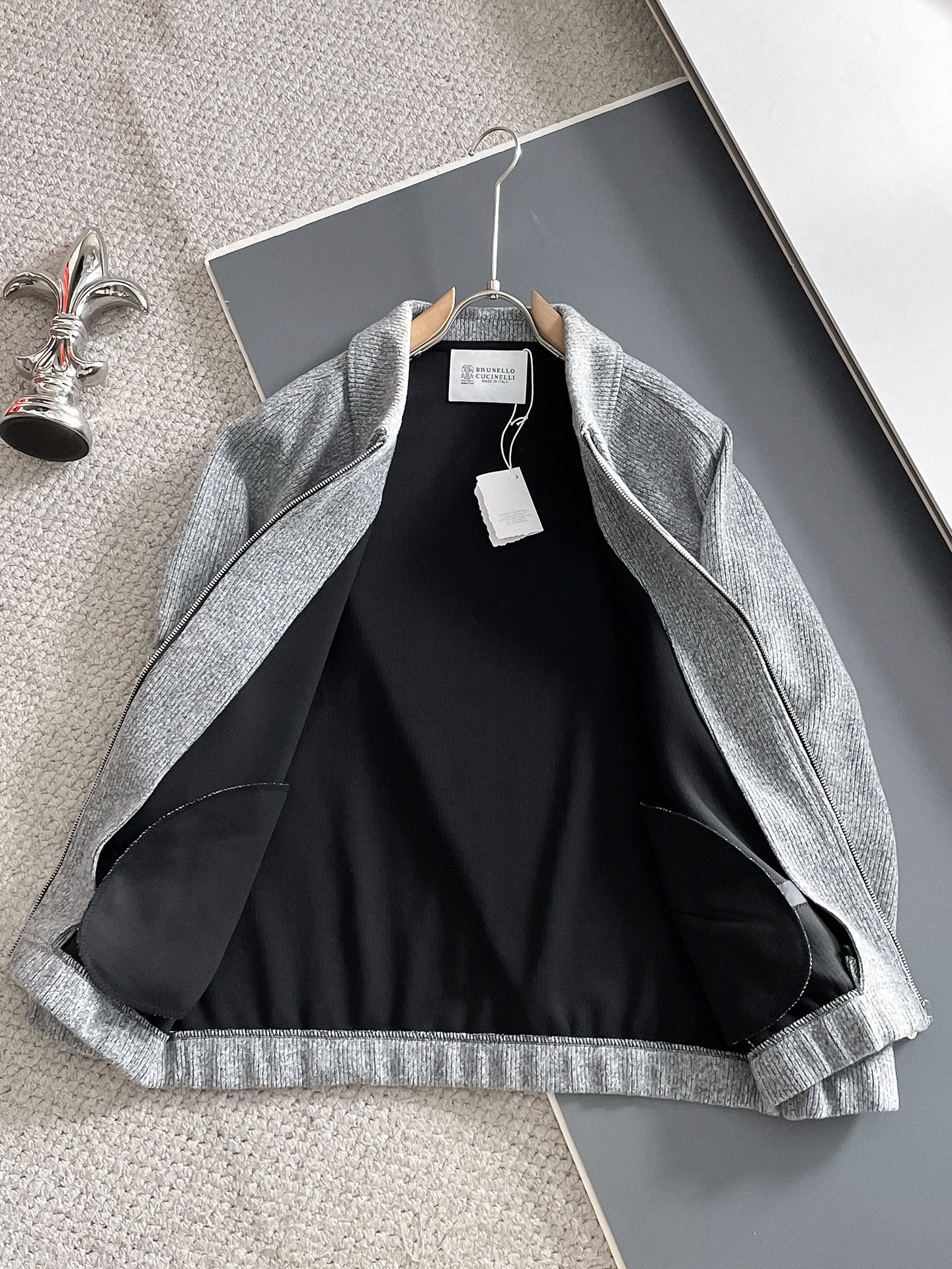 BC-Brunello Cucineli🔥🔥FW秋冬新款🆕老钱风羊毛夹克翻领外套，专柜同步发售，原单狠货