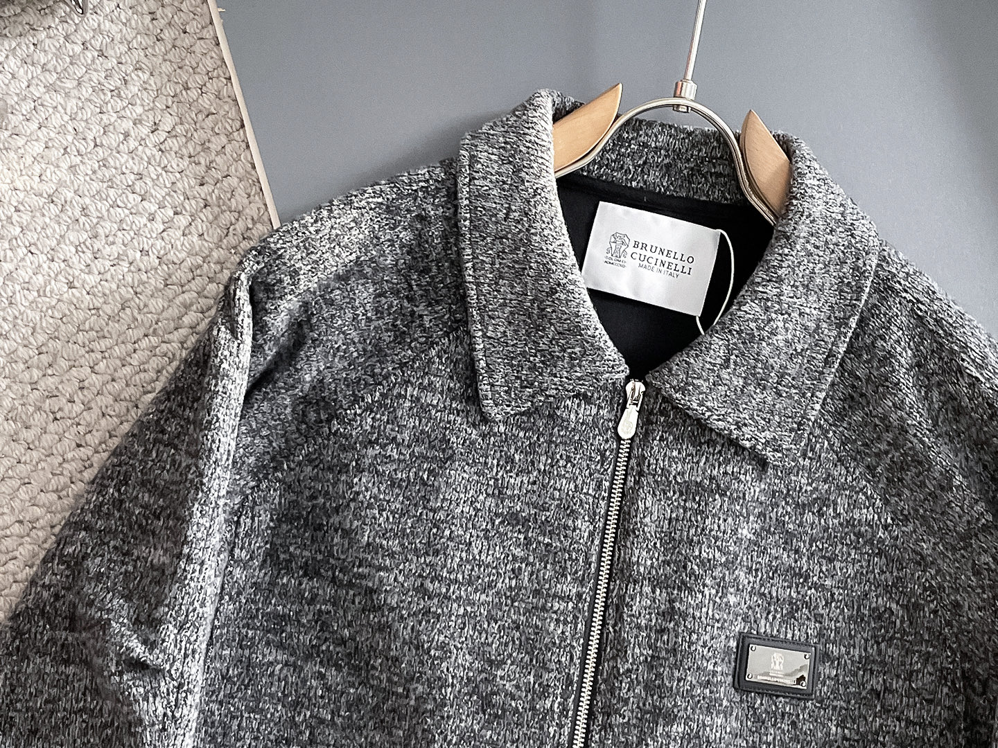 BC-Brunello Cucineli🔥🔥FW秋冬新款🆕老钱风羊毛夹克翻领外套，专柜同步发售，原单狠货