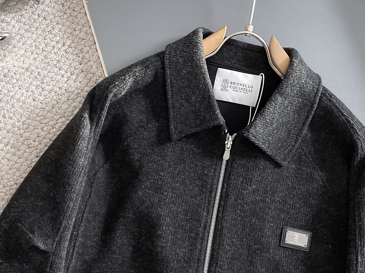 BC-Brunello Cucineli🔥🔥FW秋冬新款🆕老钱风羊毛夹克翻领外套，专柜同步发售，原单狠货