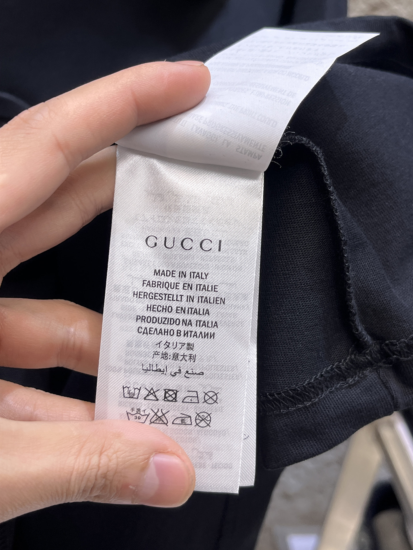 古驰Gucci26春夏新品专柜首发最新款短袖圆领T恤 高端订制 设计前卫时尚！品牌logo重工艺设计，高