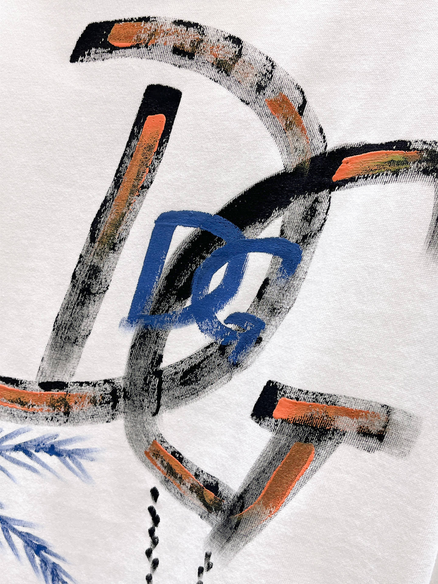 杜嘉班纳D&G26春夏新品专柜首发最新款短袖圆领T恤 高端订制 设计前卫时尚！品牌logo手绘重工艺设计