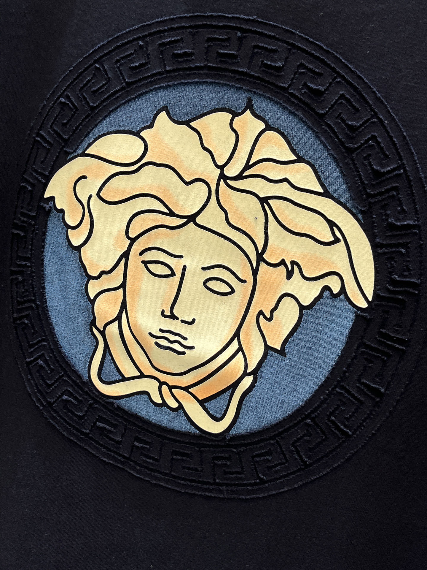 瓦萨Versace26春夏新品专柜首发最新款短袖圆领T恤 高端订制 设计前卫时尚！品牌logo重工艺设计