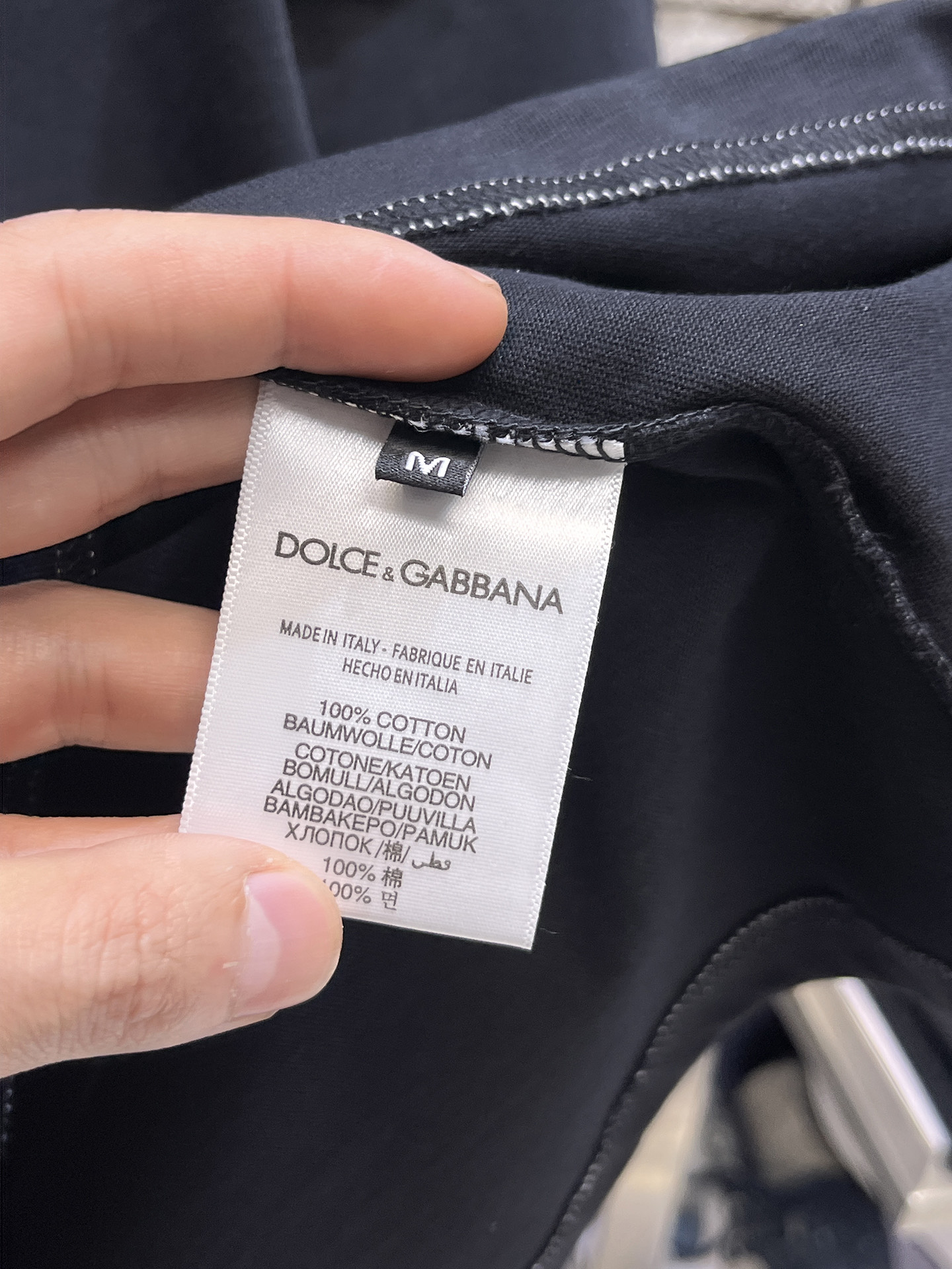 杜嘉班纳D&G26春夏新品专柜首发最新款短袖圆领T恤 高端订制 设计前卫时尚！品牌logo重工艺设计，高