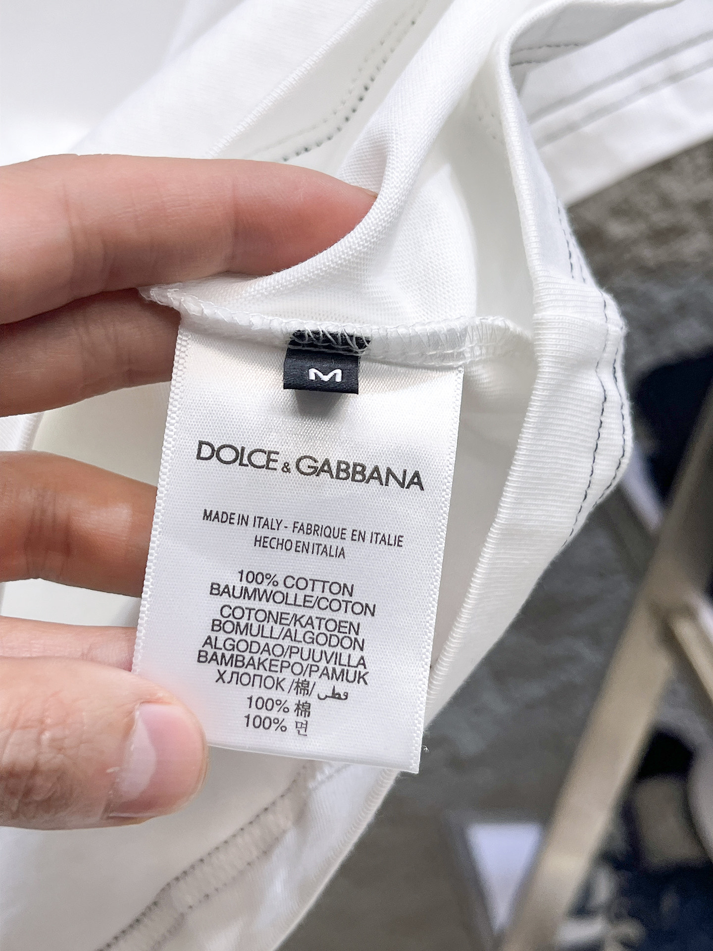 杜嘉班纳D&G26春夏新品专柜首发最新款短袖圆领T恤 高端订制 设计前卫时尚！品牌logo重工艺设计，高