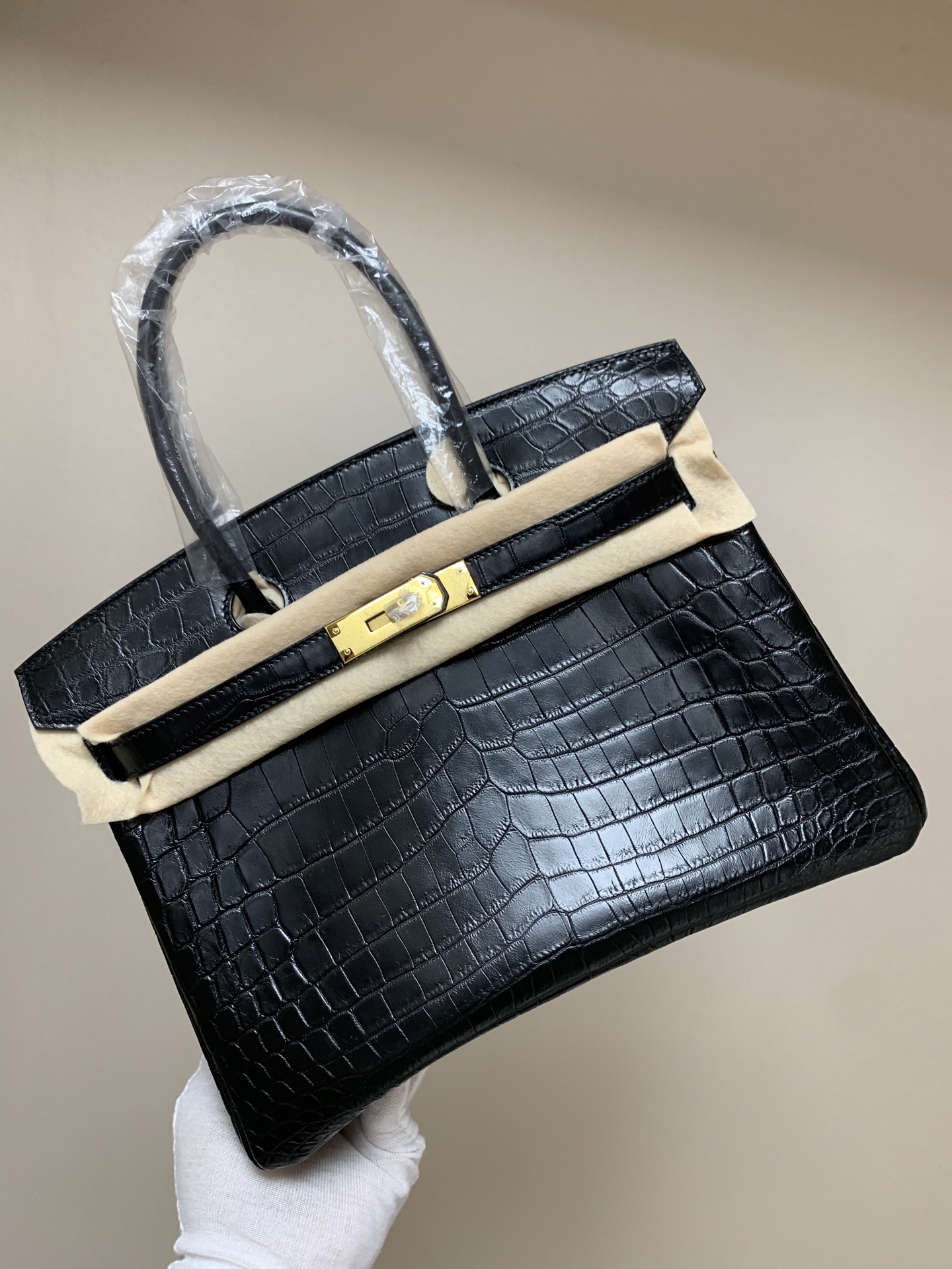 NO:699434,Bk30 matte black Nile, 3 pieces of leather hand-made thread, gold and silver buckles complete., Hermes, hermes, Hermes,19860909Bk30雾面黑色尼罗,3张皮对版手工线,金银扣齐全.,爱马仕,hermes,Hermes,,Bag