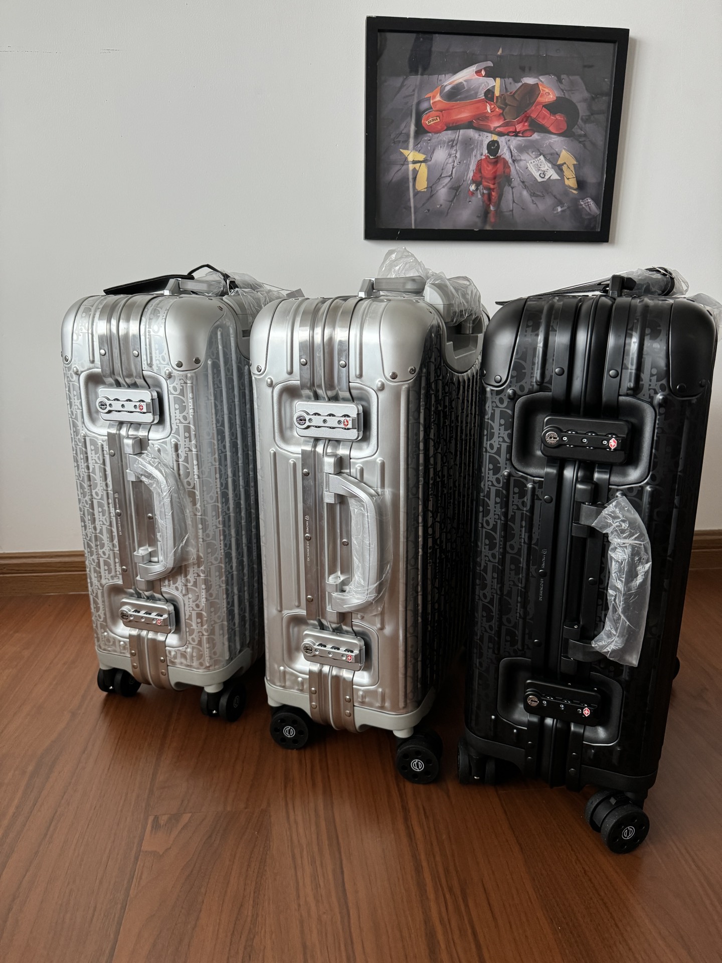 Dior x Rimowa Cabin Suitcase Silver Oblique Standard travel