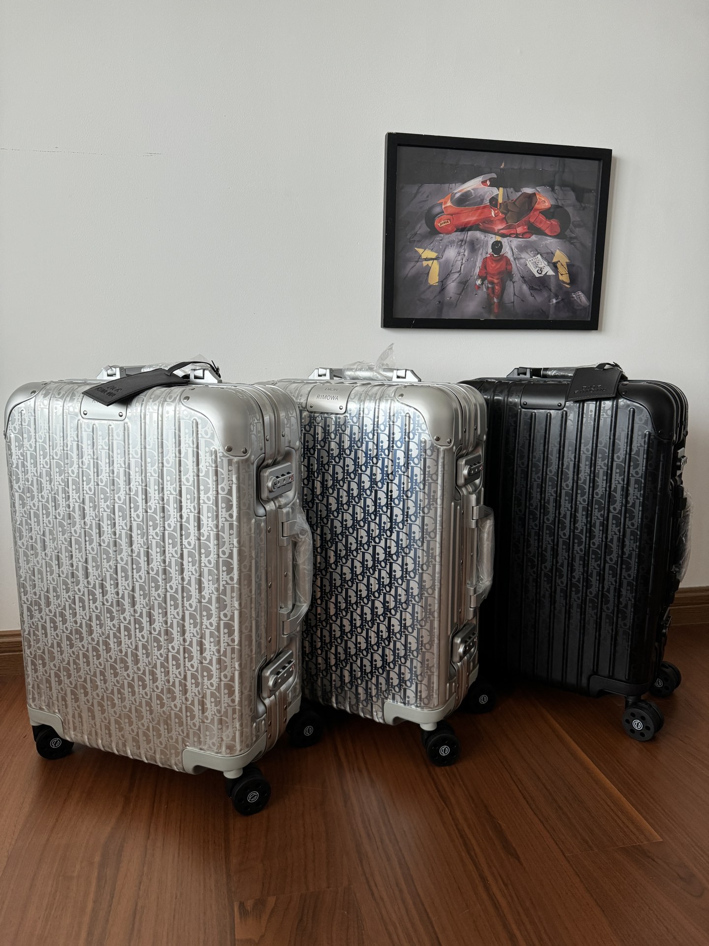Dior x Rimowa Cabin Suitcase Silver Oblique Standard travel