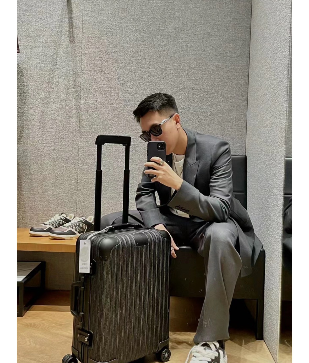 Dior suitcase Oblique travel