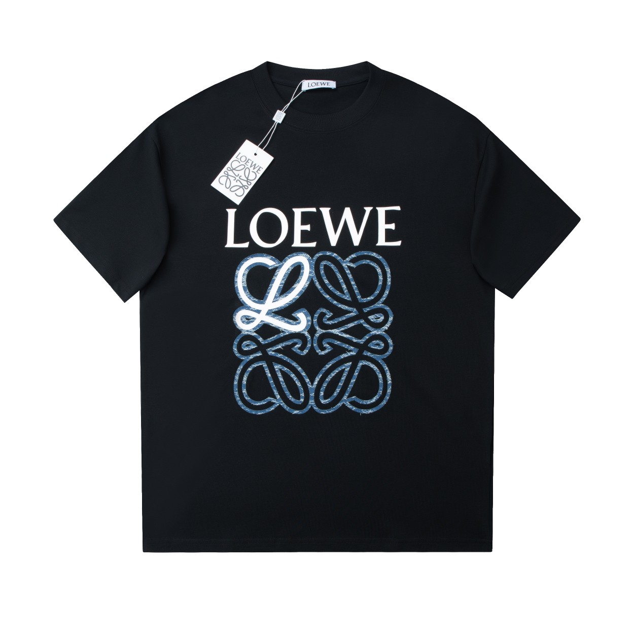 🅿️105 高品质 ✨LOE✨🆕经典logo字母图案短袖 官网同步，专柜纯棉面料！贴肤舒适，耐看又好穿，经典简约logo设计，原厂工艺一丝不苟，定制290 G 同缸染面料 手感非常舒服 最新砖柜同步 OS落肩版型 时尚又个性 超级百搭…