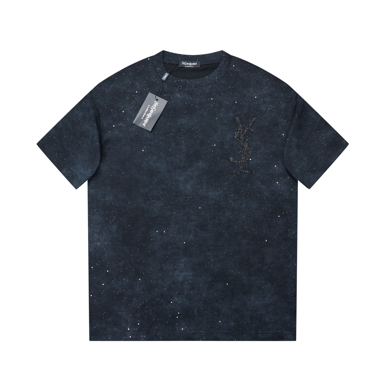 Camiseta de manga corta de alta calidad ✨YSL✨🆕 con patrón clásico de logotipo de letras, sincronizada con la web ofici…