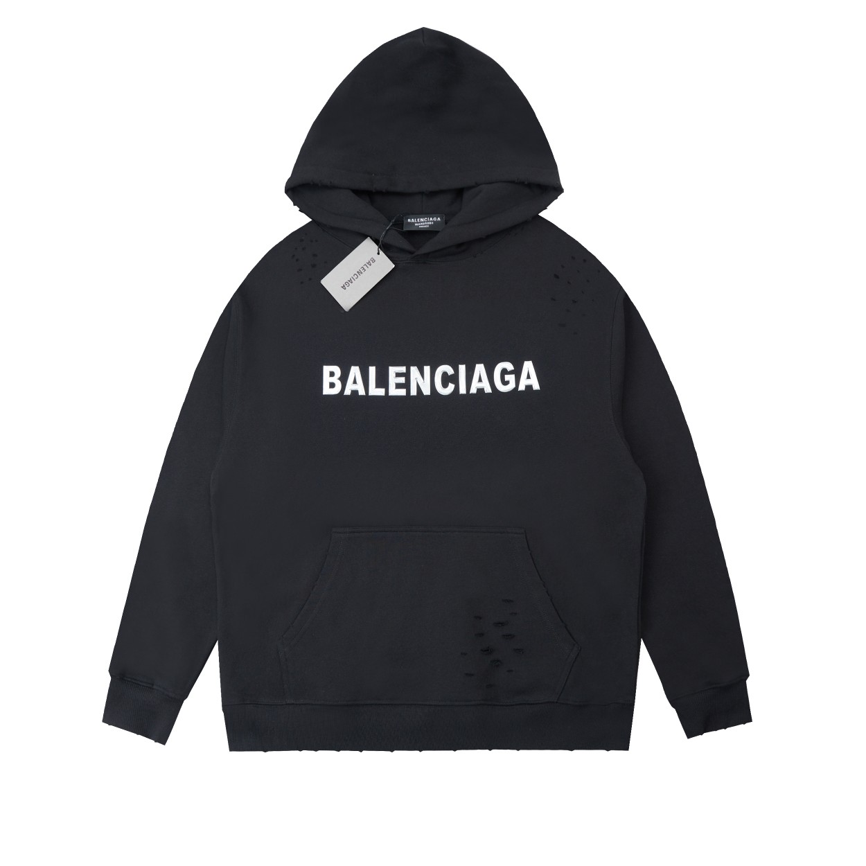 NO:541297,High-version Paris 25 worn micro-old hat-collar sweatshirt Light luxuryism Must-have items for men and women's daily commuting outfits Correct version Welcome to compare Detailed features · Use 420g original fabric high-density plain-washing wind · Facial dust-free hair burning process Cut and hair-absorbing bottom · Handmade wire mesh environmentally friendly water slurry printing · Double-needle car thread cross-seaming process · Original model label washing tag moisture-proof paper packaging Color black/off-white Size S M L XL,,hoodie,sweatshirts,hats,alexander wang19860909高版本 巴黎25磨破微做旧帽领卫衣 轻奢主义 男女日常通勤穿搭必备单品 正确版本 欢迎对比 详细特征 · 采用420克原版面料高密平纹洗水风 · 面部无尘烧毛工艺 割破磨毛 底部吸毛 · 手工丝网环保水浆印花 · 双针车线跨缝工艺 · 原版主唛水洗吊牌防潮纸包装 颜色黑色/灰白色 尺码S M L XL,,hoodie,sweatshirts,hats,alexander wang,Men's clothing