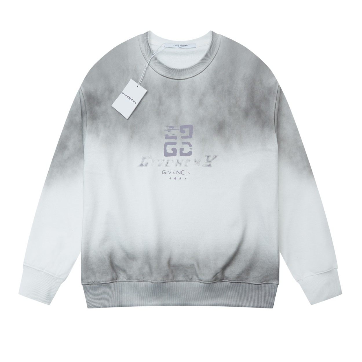 Versión alta ✨GIV✨🆕 Sudadera con cuello redondo y letras en relieve Graffiti. Lujo ligero. Un artículo imprescindible …