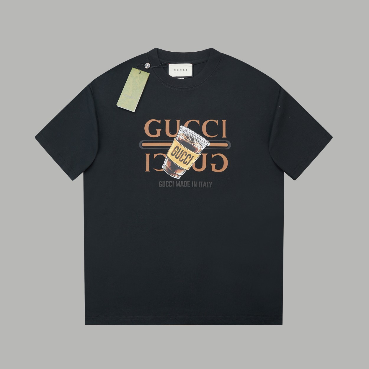 ✨GU✨🆕Nuevo 25SS primavera/verano, camiseta de manga corta clásica con doble G estampada, lujo ligero, imprescindible p…