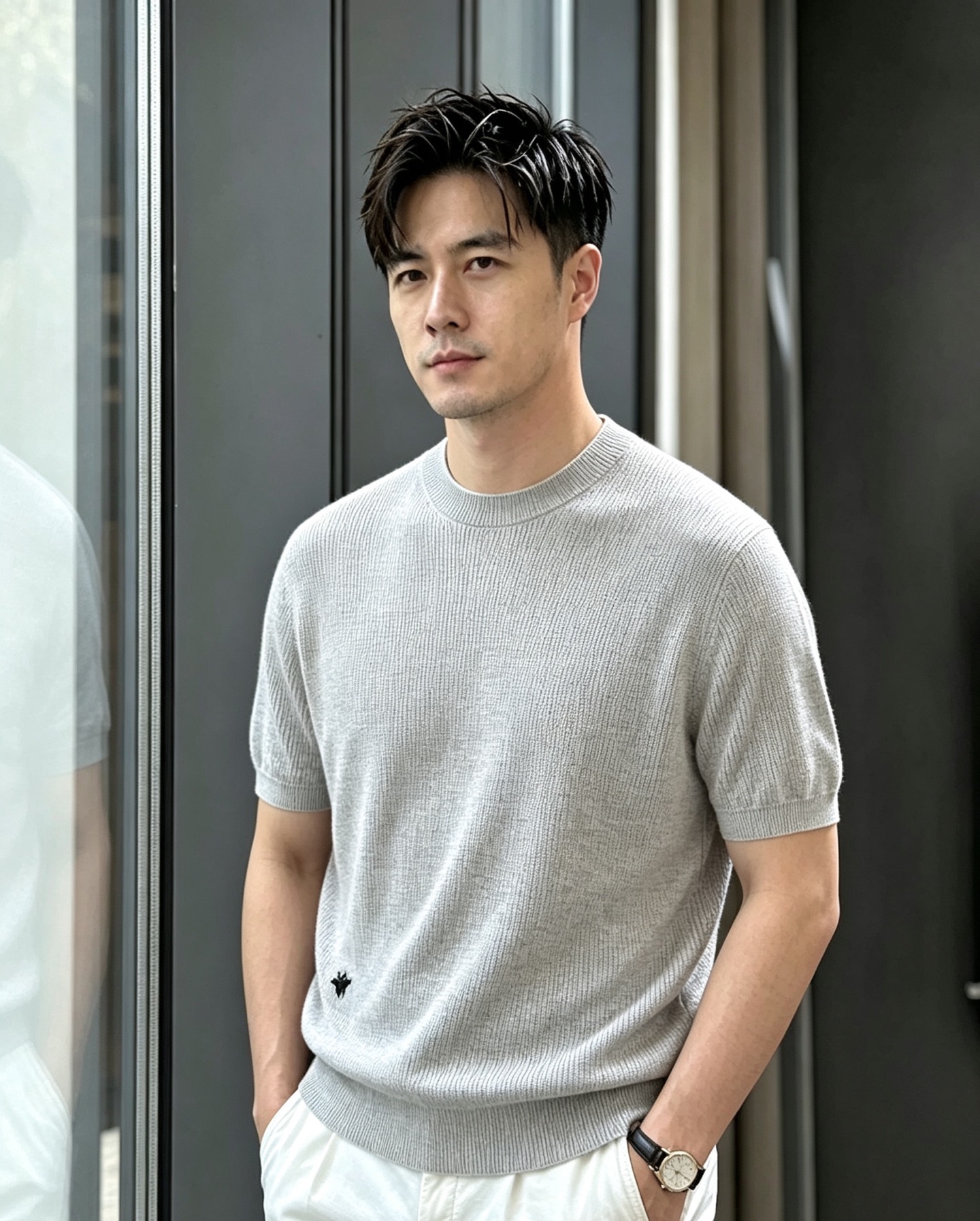NO:931515,DIOR Dior 2026 spring and summer round neck sweater, true [old money style] highly breathable Tencel fabric, comfortable and not stuffy to wear in summer, crisp and stylish, small logo and heavy craftsmanship, simple and not simple, high-end Tencel wool sweater short sleeves, pure color and simple, fashionable yet luxurious, quality is undoubtedly great, size M-4XL, shipped next day, dior, dior, T-shirt,19860909DIOR迪奥 2026春夏款圆领针织衫,真正【老钱风】甄选高度透气天丝面料,夏季穿着舒服不闷热,版型挺括有型,小logo重工艺搭配简约不简单,高端级天丝羊毛衫短袖 纯色简约 时尚不失奢华 品质毋庸置疑 上身效果超赞,尺码M-4XL,隔天出货,,dior,dior,T-shirt,,Men's clothing