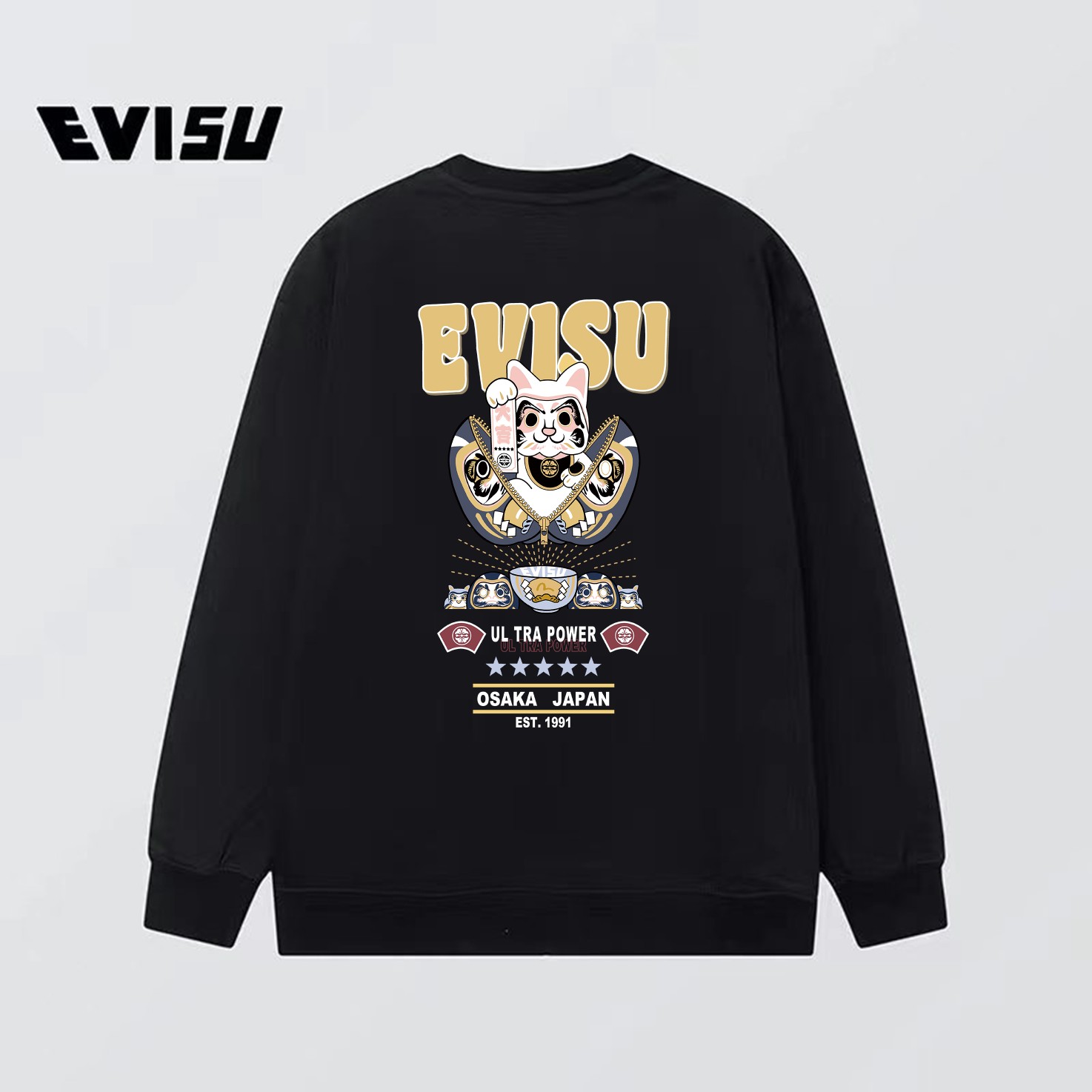 EVISU 21SS Buddha Head Sign Guard: XY Fs123 Top Version Reweaved Fabric 360g - 图片 4