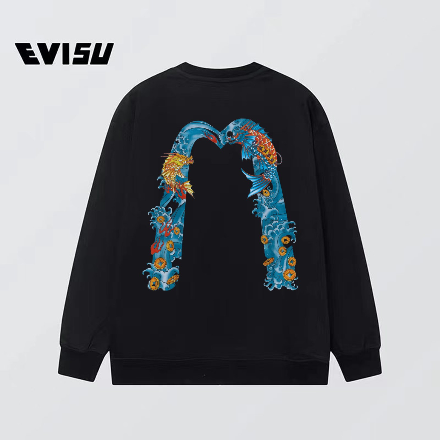 “XY Fs126 Top Version Reweaved Fabric, EVISU 21SS Buddha Head Sign Guard Sizes S-XXL” - 图片 4