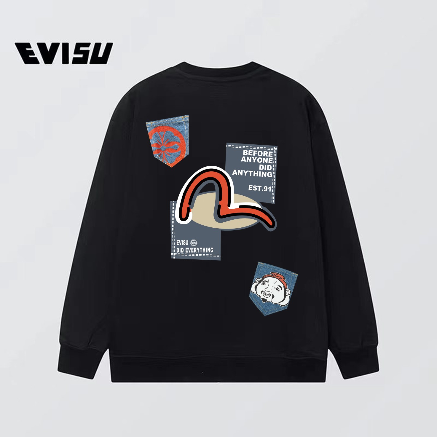 “XY Fs127 Top Version Reweaved Fabric, EVISU 21SS Buddha Head Guard” - 图片 2