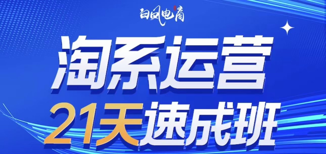 【抖音上新】白凤淘系运营21天速成班2023完整版