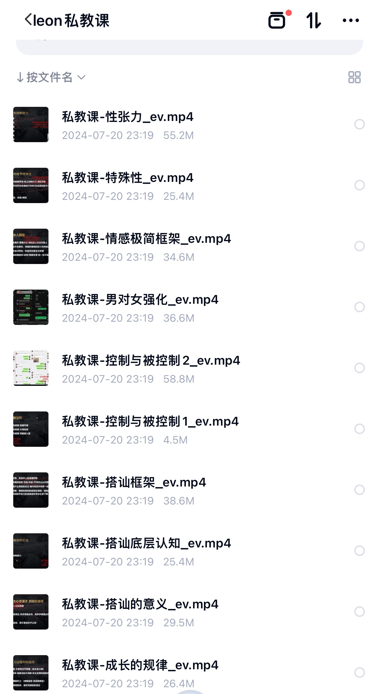 🧧【情感上新】 🔥《leon私教课和6.0》