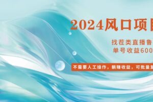 【网赚上新】097.小白轻松入手，当天收益600+，可批量可复制