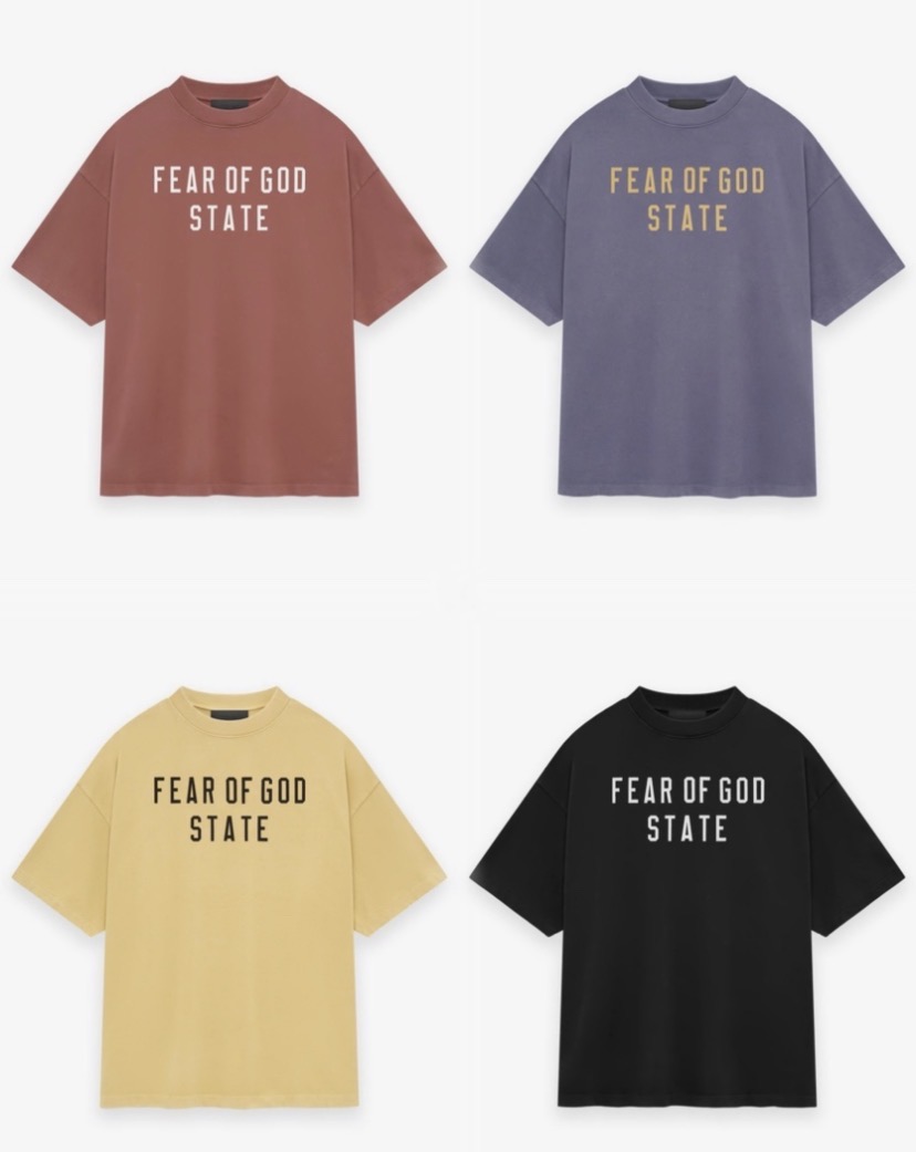 #077
Fear of God Essentials FALL24 HOMECOMING系列 Heavy Crewneck Tee 字母印花圆领直筒套头短袖T恤
颜色:曜石黑 流樱红 黛海蓝 琥珀金
码数:XS S M L XL