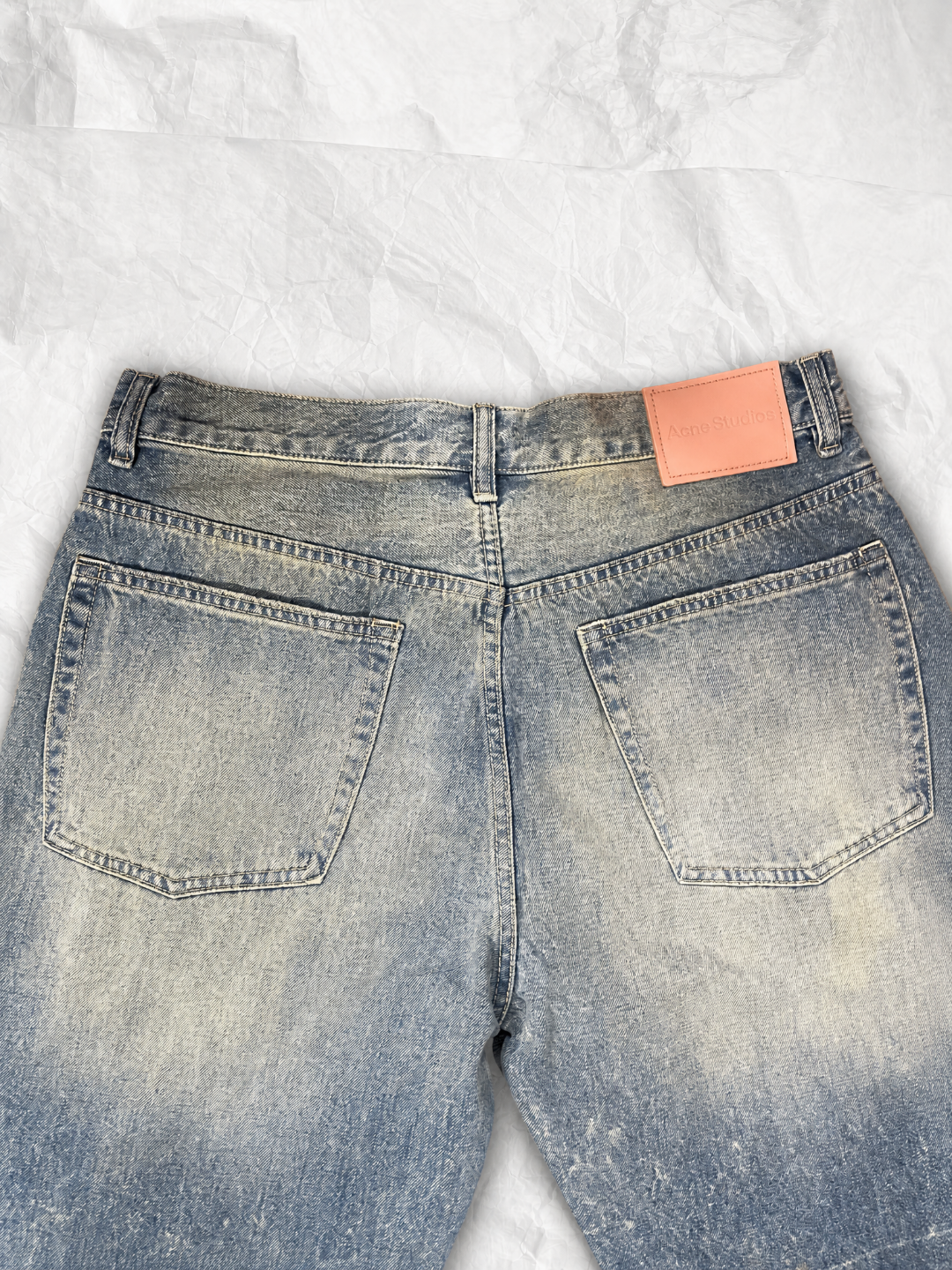Acne Studios ACNE 斑驳纹洗水做旧牛仔裤
