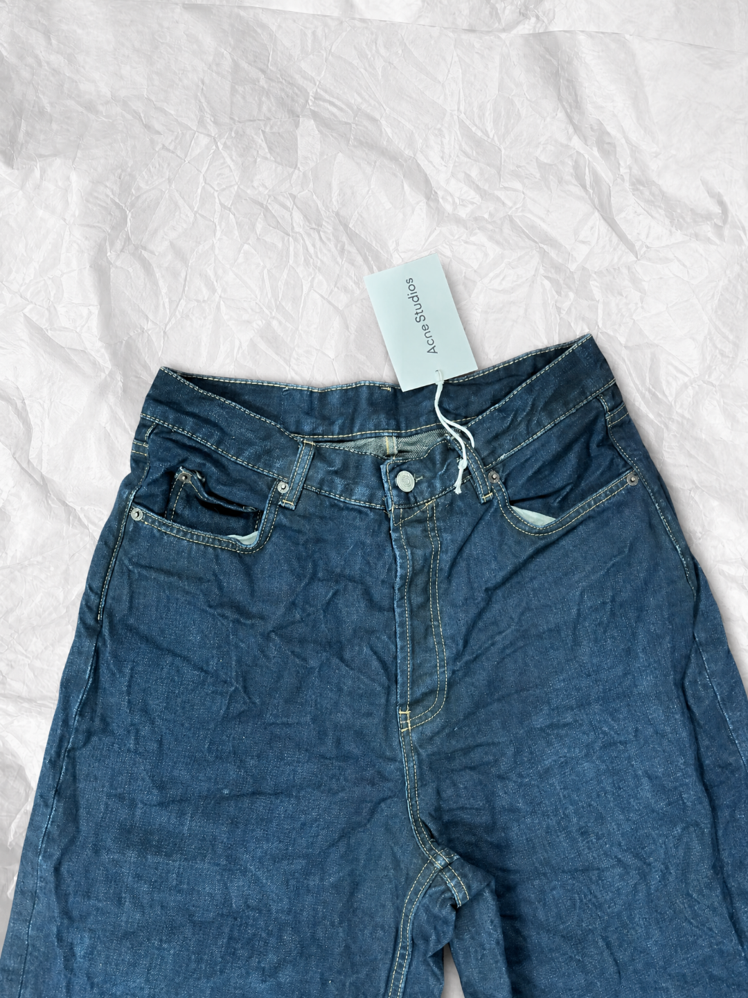Acne Studios ACNE褶皱风格牛仔裤