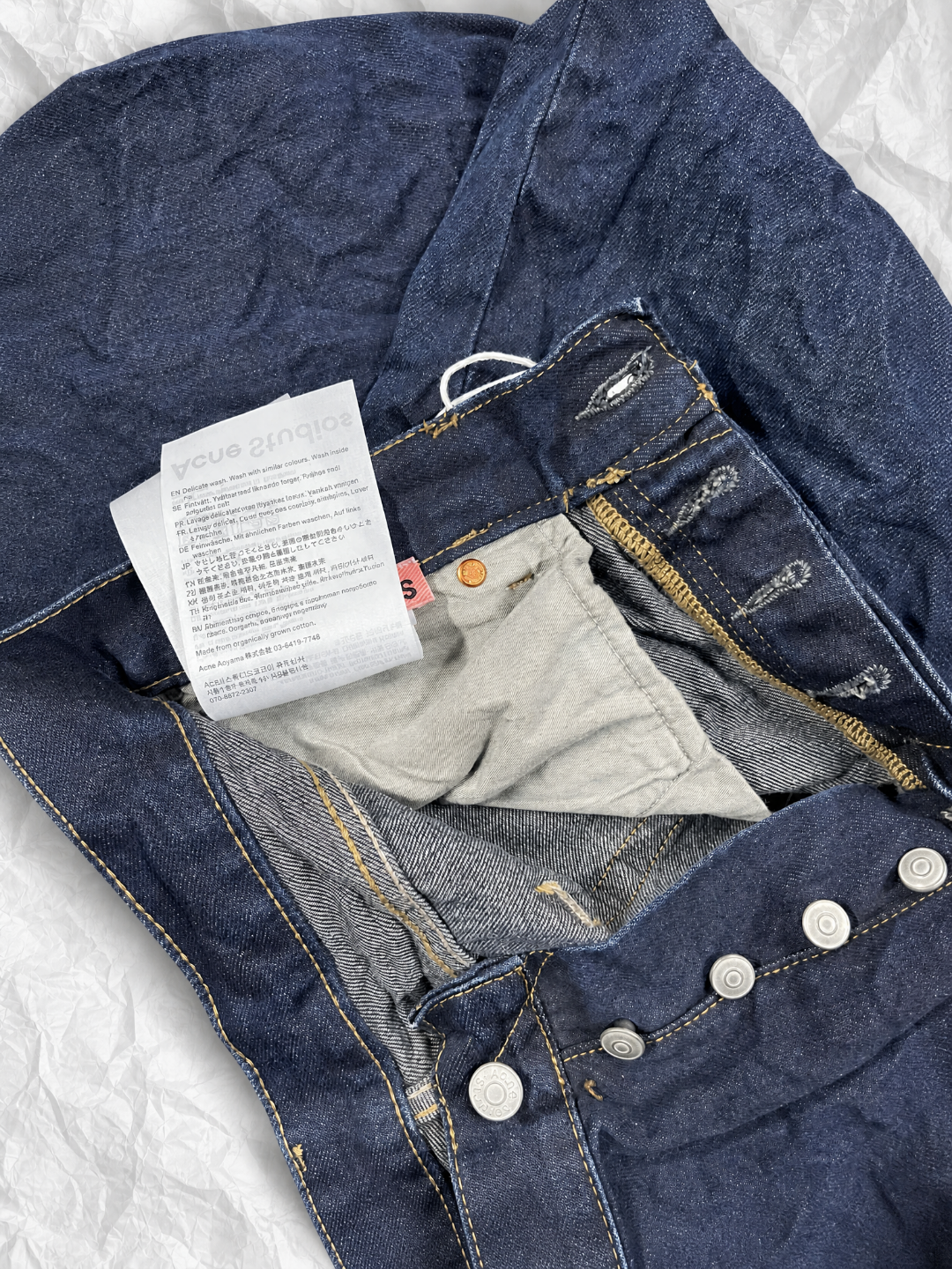 Acne Studios ACNE褶皱风格牛仔裤