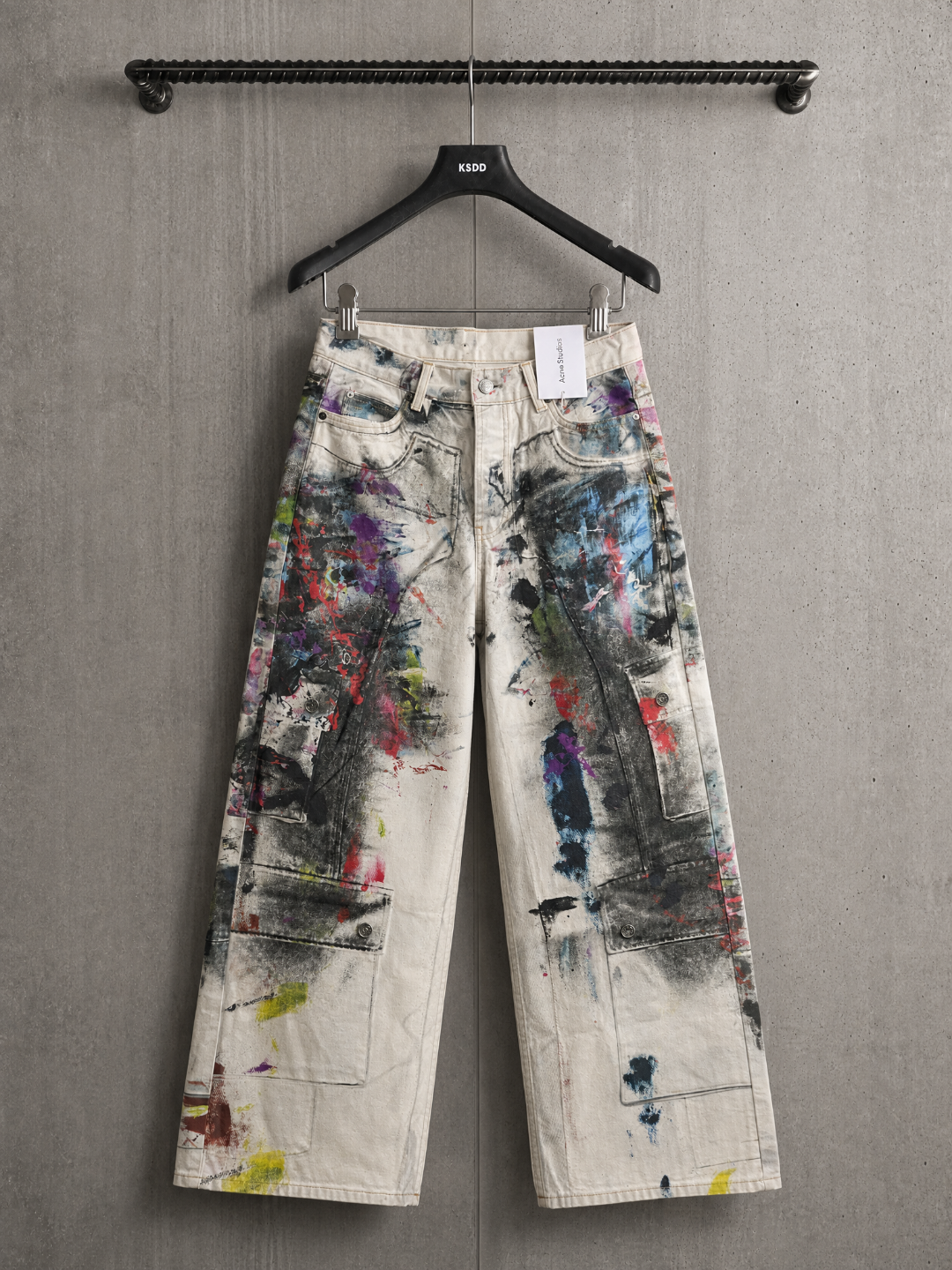 Acne Studios ACNE 喷墨涂鸦印花牛仔裤