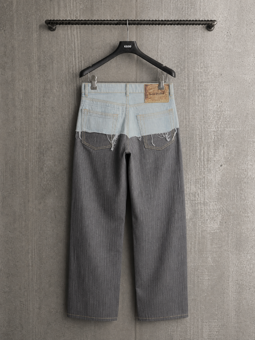 Acne Studios ACNE 解构拼接异色洗水牛仔裤
