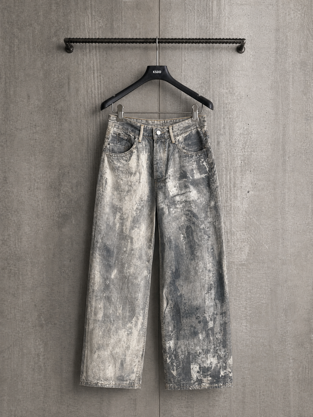 Acne Studios ACNE 油渍泼墨印花牛仔裤