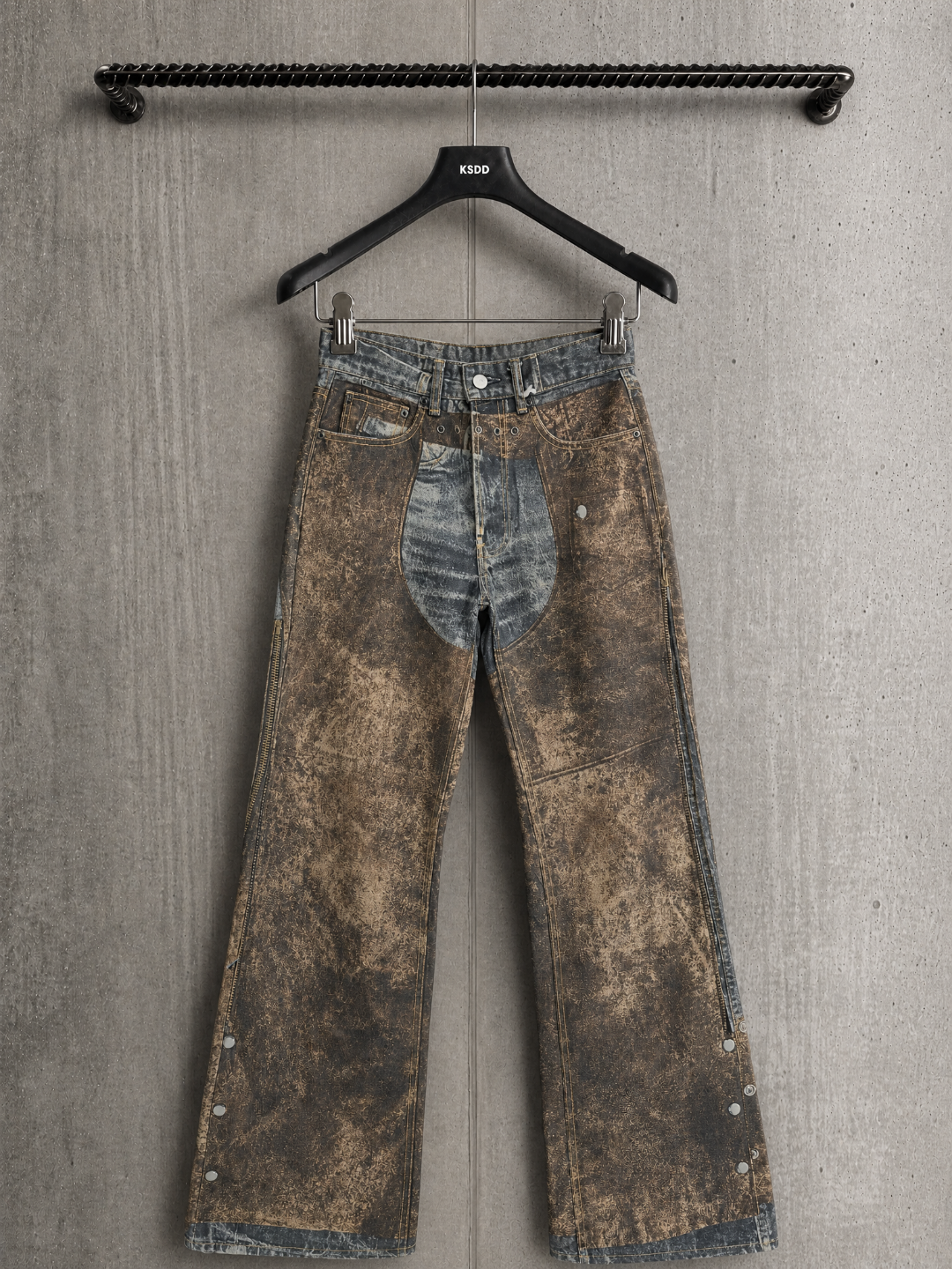 Acne Studios ACNE 泥染西部牛仔微喇牛仔裤