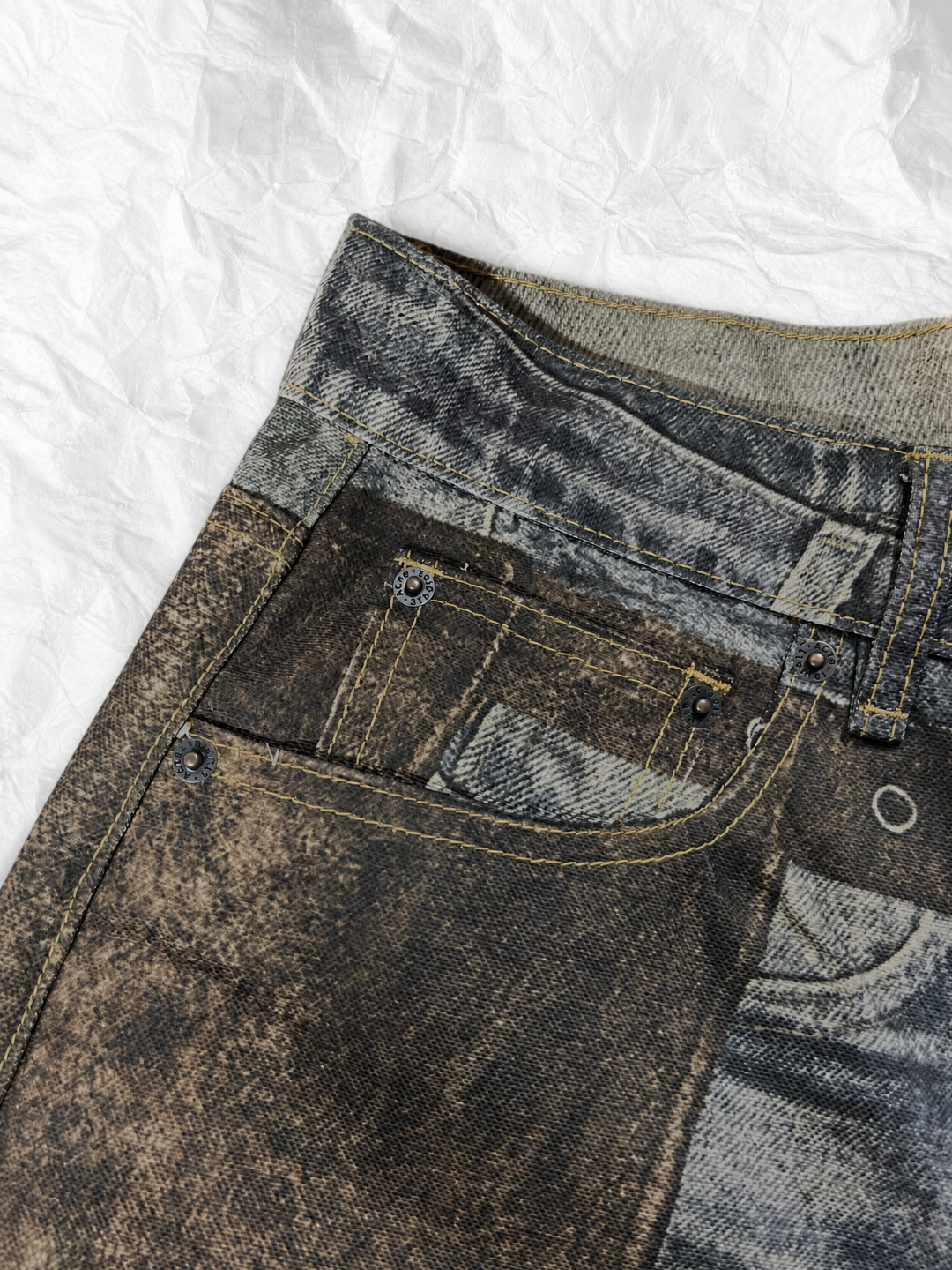 Acne Studios ACNE 泥染西部牛仔微喇牛仔裤