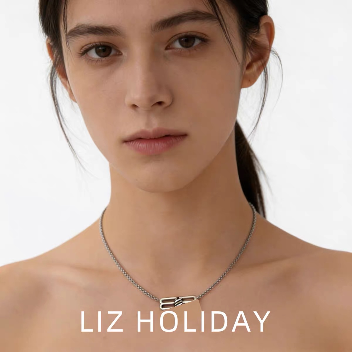NO:859224,European and American silver retro brass gun gold retro distressed necklace unisex personalized style trendy high quality hot model, jewelry boutique, necklace19860909欧美银色复古黄铜枪金复古做旧项链男女通用个性款潮流高质量爆款,饰品精品,necklace,Jewelry