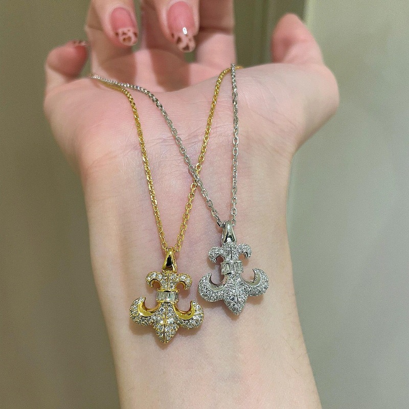 NO:863462,So handsome, the latest Chrome Hearts. No explosions, no hair. Factory direct sales. Original one-to-one replica. Chrome Hearts Necklace, fine jewelry, chrome hearts, necklace.19860909太帅爆了最新款克罗心 不爆不发 厂家直销 原版一比一复刻 克罗心复项链,饰品精品,chrome hearts,necklace,Jewelry