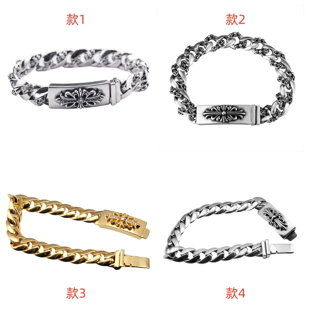 NO:879606,Trendy brand Thai silver thick style retro unisex personalized couple style bracelet sword big brand cross jewelry bracelet, jewelry boutique, bracelet19860909潮牌泰银粗款复古男女通个性情侣款式手链宝剑大牌十字架饰品手链,饰品精品,bracelet,Jewelry