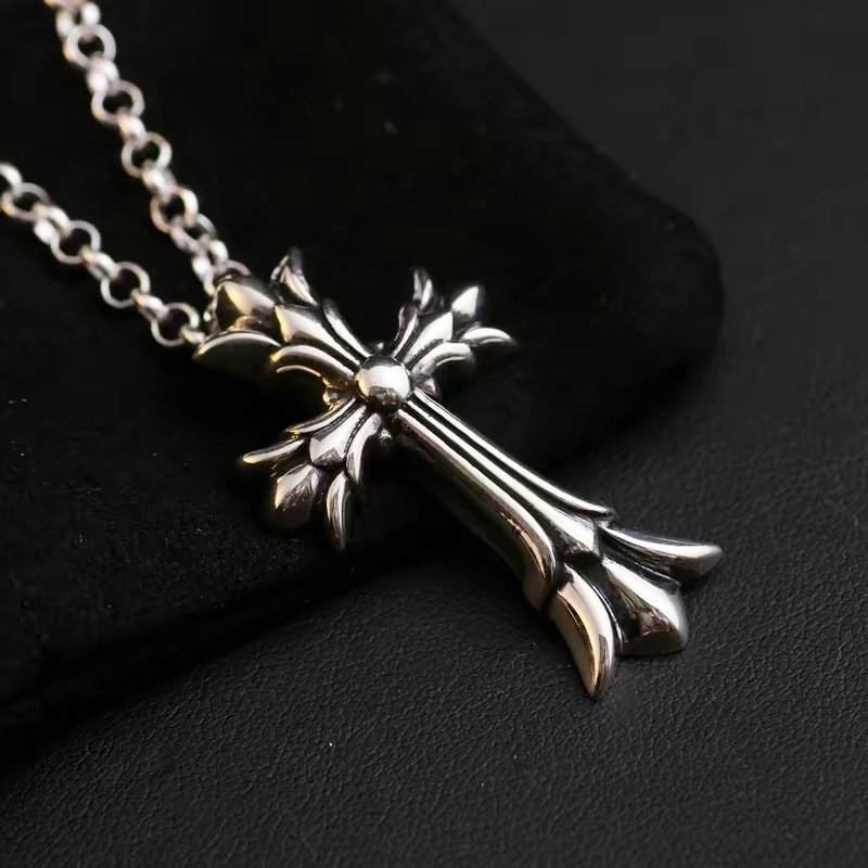 NO:896113,Double layer cross punk trendy pendant for men and women for couples, boutique jewelry19860909双层十字架 朋克 潮流 情侣男女款吊坠,饰品精品,Jewelry