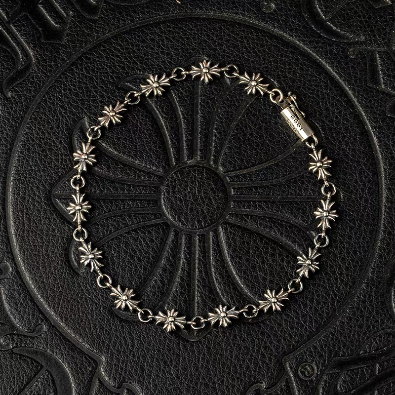 NO:896073,tinye cross flower bracelet classic cross dark punk retro men's and women's bracelets, jewelry boutique, bracelet19860909tinye十字花手链经典款十字架暗黑朋克复古男女手环,饰品精品,bracelet,Jewelry
